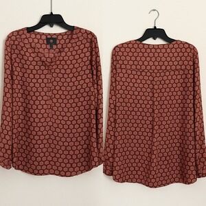 JM‎ Collection Women XXL Shirt Top Roll Tab Sleeve Chic Boho Office READ